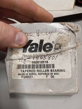 580012516 Yale Forklift Tapered Roller Bearing