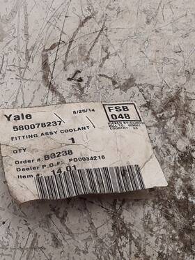 580078237 Yale Fitting Assy Coolant