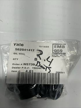 582041417 Yale Oil Seal Forklift Lot Of 8. X-859