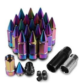M12x1.5 Yeshineauto As590ys 20pcs Anti Theft Wheel Spikes Lug Nut Replacement For 2006-2019 Fusio