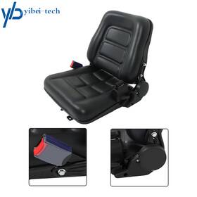 Yi246687t Yibei-tech Universal Forklift Seat Waterproof Pvc Replacement For Tractor With Safety Belt