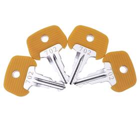 26906870 Yqable 4pcs Ignition Key 702 Compatible For Jungheinrich Mic Yellow