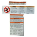 Dayton MH4WYT104G Fork Truck Booms Label Kit. Fixed Price $13.19.