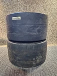 (qty 2) Total Source Smooth Press-on Forklift Tires 18X9X12-1/8, L220506227. Fixed Price $343.20.
