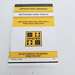 Hyster B60Z, W60Z, W65Z, W80Z, B80, A230-A234, 1471935 Operating Manuals New. Fixed Price $12.00.