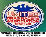 United Drag Racers Association Circuit Car -vintage Original Vinyl Decal Sticker. Fixed Price $10.90.
