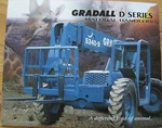 Gradall D-series Forklift *original* 1998 Product Brochure 522D 524D 534D 544D. Fixed Price $12.49.