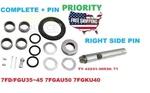 43231-30530-71 King Pin Kit + 04432-30140-71 Toyota 7FD/FGU35 45 Right Side. Fixed Price $112.00.
