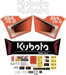 Fits Kubota SVL75-3 Kit Skid Steer Safety Decals /3M Vinyl. Fixed Price $185.00.