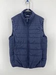 Chaps Packable Light Vest Sleeveless Jacket Mens Size Medium Blue Fast Shipping. Fixed Price $31.99.