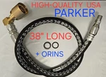 Yale/hyster Forklift 900001246 Lpg Propane Hose 38"LONG Usa. Fixed Price $110.00.