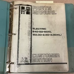 Hyster E40 E50 E60XL Parts Manual Book Catalog List Fork Lift Truck Pn 852104. Fixed Price $49.99.