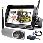 Digital Wireless 7" Split Monitor + Magnetic Camera Forklift Front View. Fixed Price $189.00.