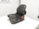 Grammer Forklift Seat Black Vinyl Adjustable Removed From Linde 0015225372. Fixed Price $599.98.