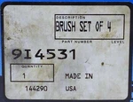 Mcf 9I4531 Forklift Brush Set Of. Fixed Price $66.05.