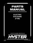 Hyster Electric E45-65XM2 01/2014 Forklift Parts Manual Catalog Diagram Book. Fixed Price $59.00.