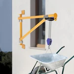 Wall Mount Jib Crane Bracket, 200KG Capacity Swing Arm Hoist, Orange Alloy Steel. Fixed Price $122.54.
