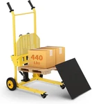 Heavy-duty Hydraulic Pallet Jack 440LBS Winch Stacker Forklift Dolly Cart. Fixed Price $248.45.