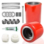 Yatointo Pallet Jack/truck Load Wheels Full Set With 3" X 3.75"(RED),. Fixed Price $50.29.