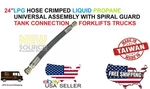 Feet 24"INCHES Forklift Propane Lpg Hose Spyral Guard RR015-24-F Taiwan. Fixed Price $41.50.