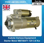 Starter Motor For Kubota V3300 M8T50471 M008T50471 1K012-63010 1K012-63011. Fixed Price $239.78.