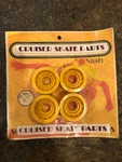 Nos, Vintage Skateboard Gear Nash Small Wheels Solid Yellow 1970'S. Fixed Price $25.00.