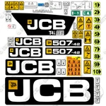 Fits Jcb 507-42 (T4I Iiib) Decal Kit Telehandler Forklift Year 3M Vinyl!. Fixed Price $249.95.
