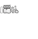 For Nissan 10101-L1726, Gasket Set Overhaul J15. Fixed Price $79.00.