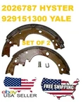 2026787 Hyster 9291513-00 Yale Brake Shoes Set Of SF019. Fixed Price $32.00.