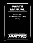 Hyster Electric N30XMDR3,N45XMR3 G138 Forklift Parts Manual Catalog Diagram Book. Fixed Price $89.00.