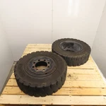 Westlake SR61 7.00-12 5.0 Solid Cushion Forklift Tire W/ 8-LUG Rim SET/2. Fixed Price $512.84.