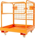 1200 Lbs 36" X Forklift Safety Cage Work Platform Basket W/wheel. Fixed Price $134.42.