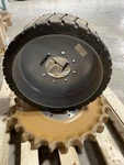 Genuine Genie/terex 56453GT 22X7X17 3/4 Moulded Wheel 8BOLT Black Rubber Treaded. Fixed Price $786.00.