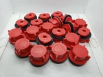 Red Battery Vent Caps Bayonet Mount Golf Cart Forklift Marine Solar Qty 20 Nnb. Fixed Price $19.99.