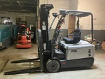 2021 Crown 4000 Lb Forklift With Side Shift And Triple Mast Model SC5215-40. Fixed Price $14999.00.
