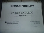 Nissan CUJ02A20PV CPJ02A25PV CUJ02A25V J02UC Forklift Parts Catalog Manual Xz. Fixed Price $127.85.