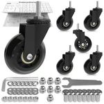 6 Pack Creeper Wheels 2.5 Inch Heavy Duty Swivel Caster Replacement Rol.... Fixed Price $56.28.