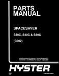 Hyster Spacesaver S30C,S40C,S50C C002 Forklift Parts Manual Catalog Diagram Book. Fixed Price $89.00.