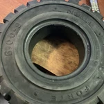 Numa Forte Solid Resilient Forklift Tire 6.00-9 4 Rim Width (new). Fixed Price $175.00.
