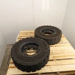 Gs-solid CL403S 7.00-12 Cushion Forklift Tire W/ 5.00S-12 Rim 6-LUG. Fixed Price $512.84.