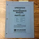 Taylor-dunn SC1-59 AN1-70 AN1-71 Operation Maintenance Parts Manual Stock Chaser. Fixed Price $49.99.