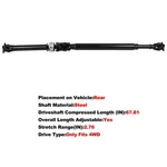 Rear Drive Shaft For Toyota Tundra 2000-2004 4.7L Standard/extended Cab Pickup. Fixed Price $247.87.