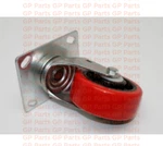 (set Of 2) Genie 57734GT, Swivel Caster (4"X1.5") (red) (base Leg) SLC-24. Fixed Price $148.00.