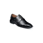 Stacy Adams Tedesco Cap Toe Oxford Lizard Leather Dress Shoes Black 25630-001. Fixed Price $92.00.