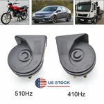2PCS Universal Snail Horn 110-125DB For Car Motorcycle Truck Van Waterproof Usa. Fixed Price $27.63.