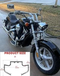 1.5" Crash Bar Engine Guard Highway Freeway Honda VT1300 Interstate 01-1133. Fixed Price $148.00.