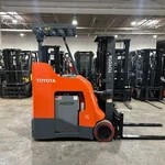 2021 Toyota 8BNCU20 4000LB Used Forklift Triple Mast Sideshift Positioner. Fixed Price $17950.00.