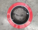 Oem Raymond 16" X 7" 11-1/4" Forklift Tire Press Solid Red Poly Cushion. Fixed Price $140.00.