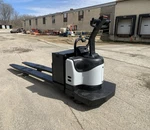 Crown PE4500-60 Electric Pallet Jack Control Walkie Rider W/ Extended Fork. Fixed Price $1950.00.
