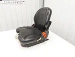 Grammer Forklift Seat Black Vinyl Adjustable Removed From Linde 0015225372. Fixed Price $599.99.